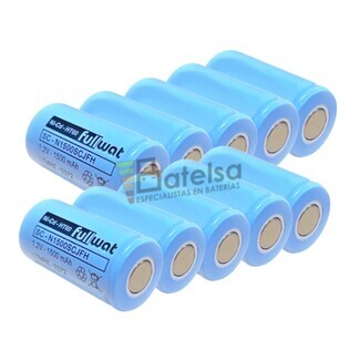 10 Bateras SubC 1.2 Voltios 1.500 mah sin lengetas SC-N1500SCJFH