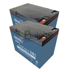 2 Bater�a 12 Voltios 58 Amperios Ciclo Profundo 6-EVF-58-VT