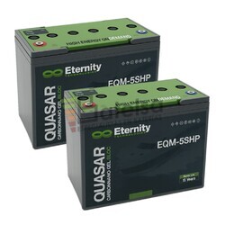 2 Bateras 12 voltios 123 Amperios Eternity EQM-5SHP