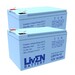 2 Bateras 12 Voltios 14 Amperios LEV14-12 con cables de conexin