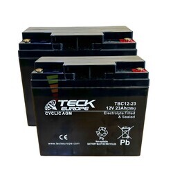 2 Bater�as 12 Voltios 23 Amperios Teck TBC12-23