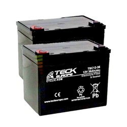 2 Bater�as 12 Voltios 36 Amperios Teck TBC12-36