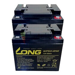 2 Bater�as 12 Voltios 50 amperios sillas movilidad Sunrise