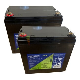 2 Bateras 12 Voltios 68 Amperios HG12-68 para Scooter