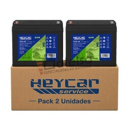 2 Bater�as 12 Voltios 68 Amperios HG12-68 para silla de movilidad