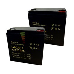 2 Bateras 12V 26Ah LVDC26-12, Solucin ideal para vehculos de movilidad elctrica