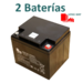 2 Bateras AGM 12 Voltios 50 Amperios Movilidad 6EVF-50