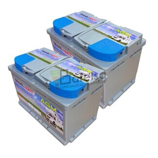 2 Bateras AGM 12V 100Ah TCE100AGM, Energa campera para viajes sin lmites