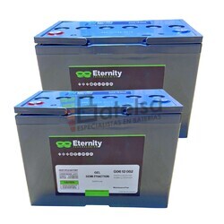 2 bateras Eternity 80 Amperios 12 Voltios G06-12-052, Solucin eficiente para aplicaciones cclicas exigentes