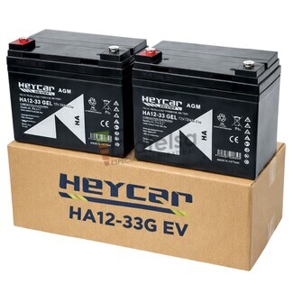 2 Bater�as GEL 12 Voltios 33 Amperios HA12-33G