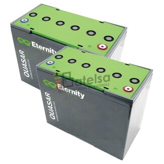 2 Bateras Gel 12 Voltios 61 Amperios Eternity EQ34