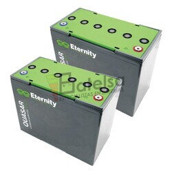 2 Bateras Gel 12 Voltios 80 Amperios Eternity EQ24