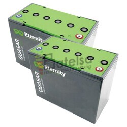 2 Bateras Gel 12V 61Ah Eternity EQ34 para Aplicaciones Cclicas, Energa Duradera y Verstil para Todo Tipo de Uso