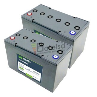 2 Bateras Gel 12V 94Ah Eternity G06-12-085 para Transpaletas Elctricas, Fuerza Confiable para la Logstica y el Almacn