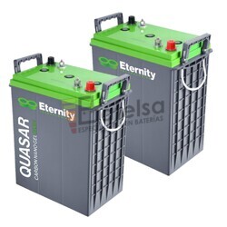 2 Bateras Gel 6 Voltios 331 Amperios Eternity EQL16