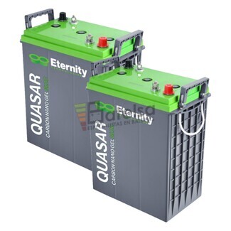 2 Bateras Gel 6 Voltios EQ305, Rendimiento constante para maquinaria de limpieza