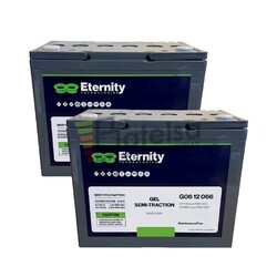 2 Bateras Gel DC G06-12-066 12V 80Ah para energa solar y autoconsumo