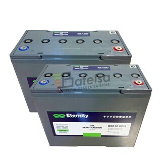 2 Bateras Gel Eternity G06-12-105 12V 105Ah, La solucin ideal para sillas de movilidad