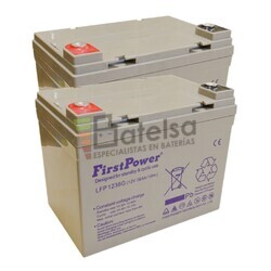 2 Bateras Gel Scooter 12 Voltios 36 Amperios LFP1236G