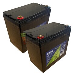 2 Bateras HG12-68 12V 68Ah, Mxima Autonoma para Sillas de Movilidad