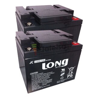 2 bateras LG 50-12 12V 50Ah, Autonoma extra para tu scooter elctrico