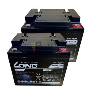 2 bateras LG 50-12, Energa duradera para sillas de ruedas elctricas