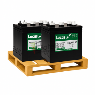 2 Bateras LUCAS 6 LC GC2 HC 6 Voltios 230 Amperios C20