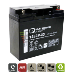 2 Bater�as Movilidad 12 Voltios 23 Amperios 12LCP23
