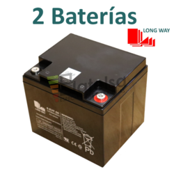 2 Bateras Scooter 12 Voltios 50 Amperios 6-EVF-50