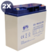 2 Bateras Scooter Gel 12 Voltios 20 Amperios PBCG12-20