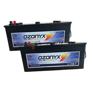 2 Bateras Solares 12V 205Ah OZX205.A, Larga duracin y eficiencia en energa limpia