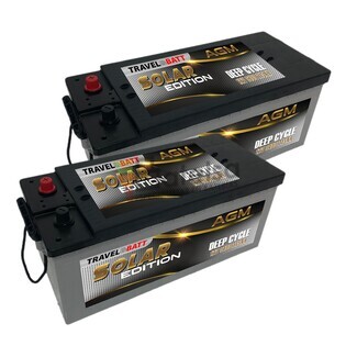 2 Bateras TSE215 AGM 12V 215Ah, Ideales para instalaciones solares