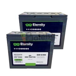 2 Unidades Batera Eternity Gel DC G06-12-066 12V 80Ah para Maquinaria Industrial y Limpieza