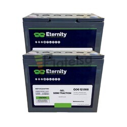 2 Unidades Batera Eternity Gel DC G06-12-066 12V 80Ah para Sillas Elctricas y Movilidad