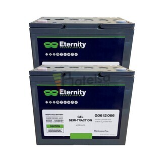 2 Unidades Batera Eternity Gel DC G06-12-066 12V 80Ah para Sillas Elctricas y Movilidad