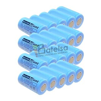 20 Bateras Sub-C 1.2 Voltios 1.500 mah sin lengetas SC-N1500SCJFH