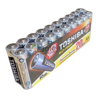 20 Pilas alcalinas alta potencia Toshiba AA LR6GCP MP-20