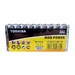 20 Pilas alcalinas alta potencia Toshiba AAA LR03GCP MP-20