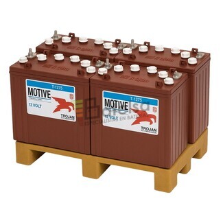 4 bateras Buggy Trojan T1275 12 Voltios 150 Amperios