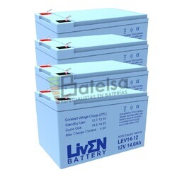 4 bateras Patn elctrico Ovex 12 voltios 14 amperios LEV14-12