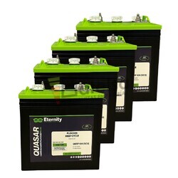 4 bateras Quasar 6V 22A QSRF 105, Energa estable para sistemas solares y renovables