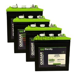 4 bateras Quasar QSRF 105 6V 225A, Mxima duracin en mquinas de limpieza industriales