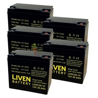 5 Bateras LVDC26-12 Ciclo Profundo, Autonoma extendida en motos elctricas