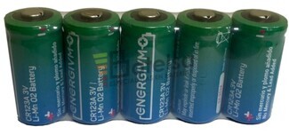 5 Pilas Litio CR123 3 Voltios 1.500 mAh Energivm