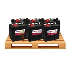 6 bateras Buggy 8 Voltios 175 Amperios Monbat 8V USDC-175