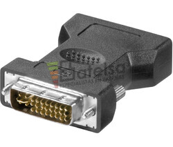 Adaptador DVI-I estreo macho a VGA hembra