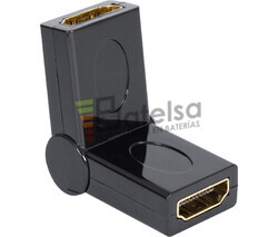 Adaptador HDMI hembra - hembra con rotacin 180