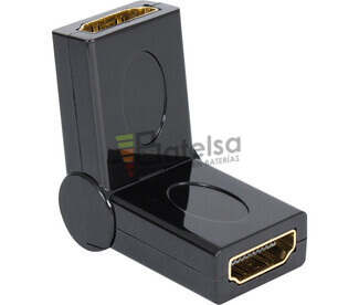 Adaptador HDMI hembra - hembra con rotacin 180