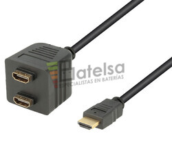 Adaptador HDMI macho a 2 HDMI hembra