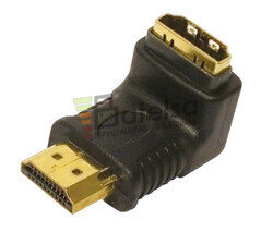 Adaptador HDMI macho - hembra acodado versin Dch.